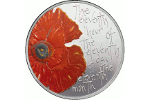 Красные маки расцвели на монетах «День памяти» (5 фунтов)
