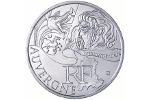 Верцингеториг показан на монете серии «Регионы Франции»