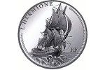 Серия монет посвящена французскому фрегату «Гермион»