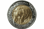 В Турции отчеканены биметаллические монеты с изображением льва и медведя