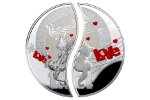 Две половинки - набор монет «Влюбленные»