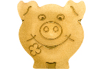 Отчеканена монета «Удачливая свинка»