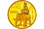 Китайская монета «Эмэйшань» весит 1 кг золота