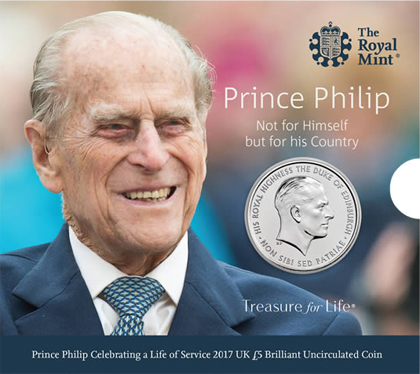 Портрет Принца Филиппа украсил британскую монету