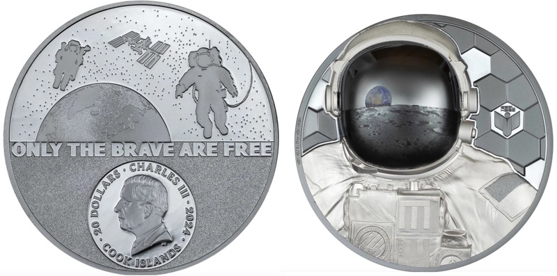 Острова Кука посвятили памятные монеты побывавшим на Луне астронавтам
