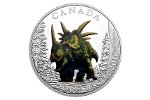 «Шипастая ящерица» - монета с изображением стиракозавра