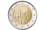 Монета «Сантьяго-де-Компостела» изготовлена из биметалла