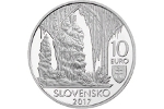 Пещеры Словацкого карста изображены на монете из серебра