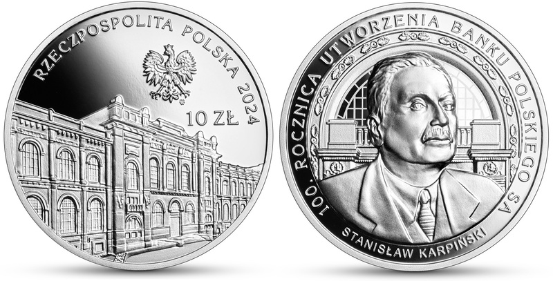 Нацбанк Польши к 100-летию своего предшественника выпустил памятную монету