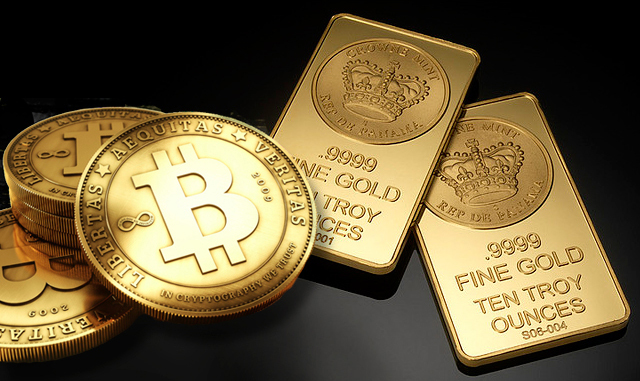 Золотые монеты в обмен на Bitcoin