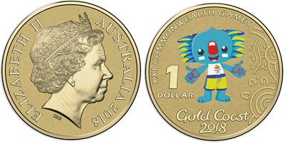 Австралийская монета посвящена XXI Играм Содружества