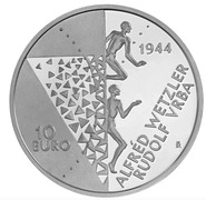 Словакия выпустила памятную монету к 80-летию «Отчета Врбы–Ветцлера» о нацистских лагерях смерти