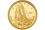 В память о легендарной шхуне «Блюноуз» - 50 золотых центов