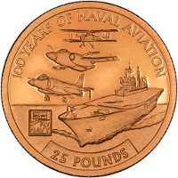Палубные самолеты и авианосцы на монетах 