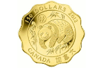Золотое пожелание удачи – панда на канадской монете