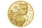 Картина Климта – на золотой австрийской монете