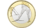 Монета «Катание на лыжах» будет выпущена в биметалле