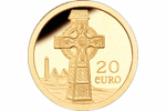 Celtic Cross на ирландской монете