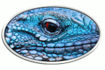 Представлена монета «Голубая игуана» с ультравысоким рельефом