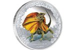 Для Тувалу выпустили монету «Плащеносная ящерица»