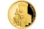 Золотую монету «Голодная стена» изготовили в Чехии