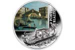 Монета «Мост Риальто» пополнила серию «SOS. Венеция - начало или конец?»