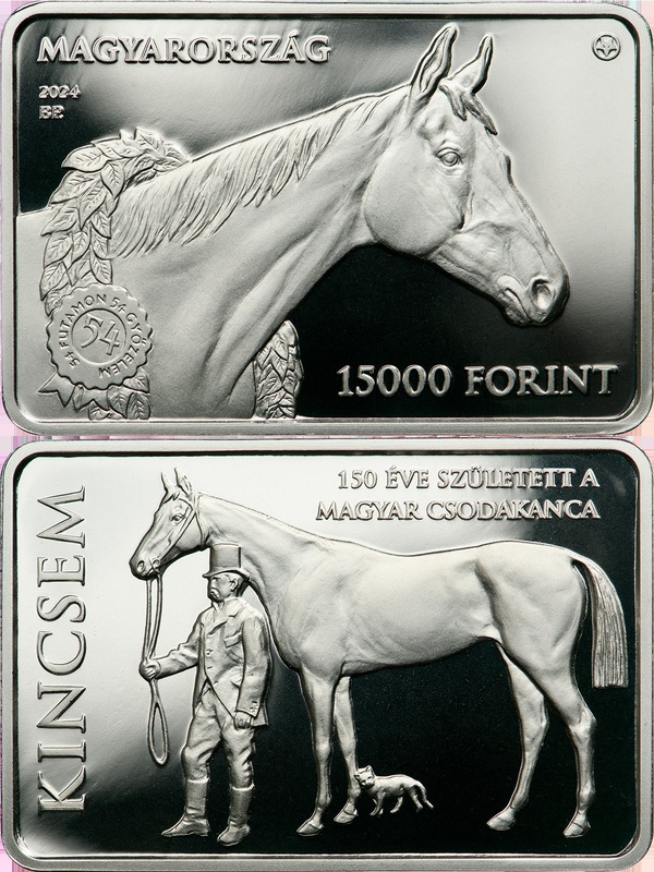 Венгерский МД посвятил новые коллекционные монеты скаковой лошади-чемпионке Кинсем