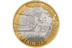 Royal Mint почтил память первого путешествия Джеймса Кука