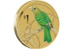 В Австралии поступила в продажу монета «Зеленый дрозд»