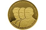 В Румынии представили три монеты с портретами известных финансистов