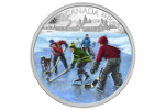В Канаде представили монету «Хоккей на льду озера»