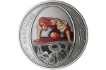 Впервые при изготовлении монеты использована гравировка на зеркале