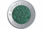 «Монета времени III» - латвийская монета отчеканенная в Австрии на Монетном дворе Münze Österreich