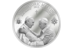 Монеты в честь исторической встречи двух пап