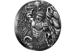 Сражение Тора и змеи изображено на серебряной монете