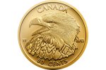 «Белоголовый орлан» - канадская золотая монета (50 центов)