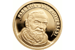 Портрет Падре Пио - на золотых монетах Андорры