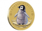 Императорский пингвин нашел уютное пристанище на монете из жаркой Австралии