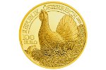 Золотую монету «Глухарь» выпустили в Австрии