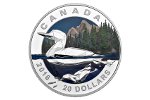 На монете Канады продемонстрировали геометрическую гагару