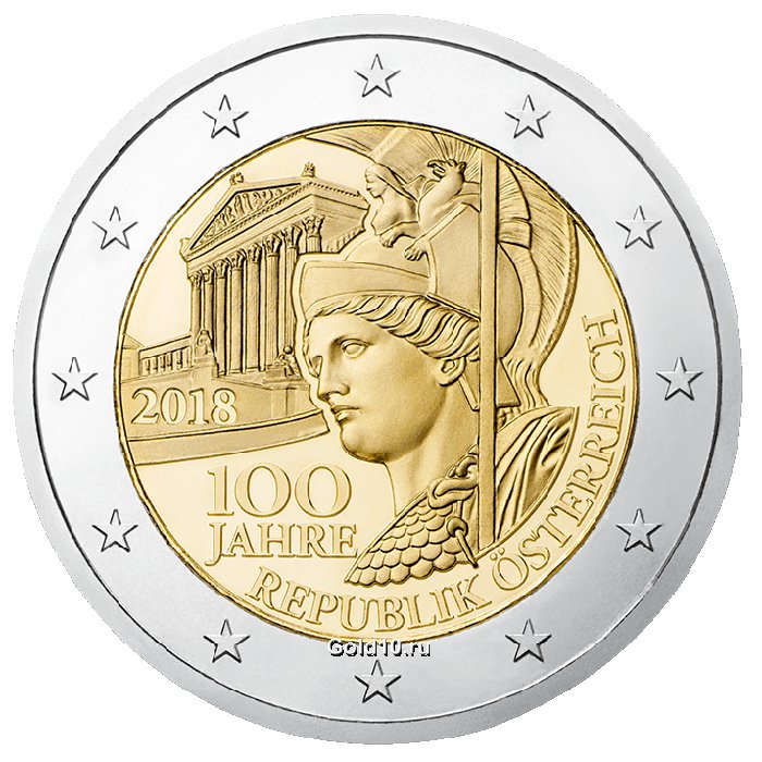 Монета «100-летие Австрийской Республики»