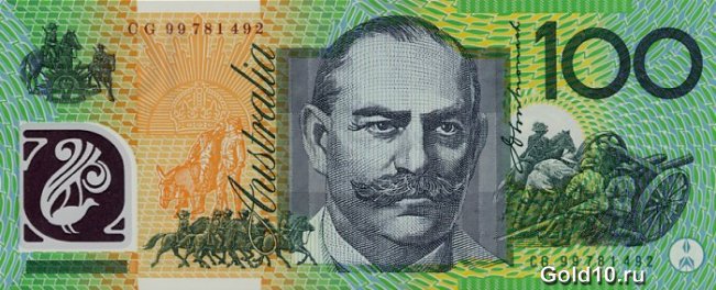 Банкнота номиналом 100 австралийских долларов