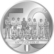 Италия представила памятную медаль в честь юбилея первой победы клуба «Лацио» в национальном чемпионате