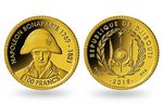 Золотая монета с изображением Наполеона