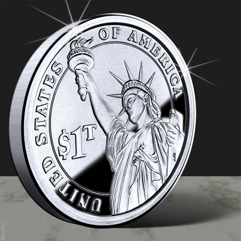 В США может появиться монета номиналом в триллион долларов