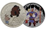 Монеты «Винни Пух» и «Три богатыря» представлены ММД и СПМД 