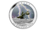 Канадская монета: вспышка молнии в «черном свете»