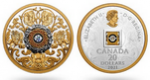 Коллекционная монета Канады «Сияние сердца»
