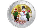В преддверии зимы в Канаде изготовили монету «Снеговик»