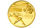 Новая золотая монета «Евро-2012» (100 злотых)